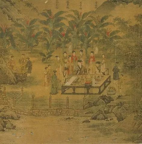 图片4:宋人四雅之焚香——南宋 刘松年 西园雅集图